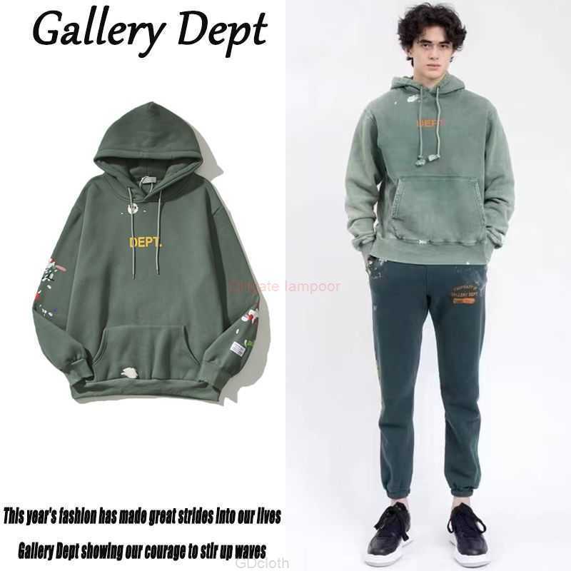 

Designer Clothing Galleries Hoodie Mens Sweatshirts Galleryes Depts Splash Ink Handpainted American High Street Style Long Sleeved Hoodie in Autumn Winter Fashio, Shipping fee