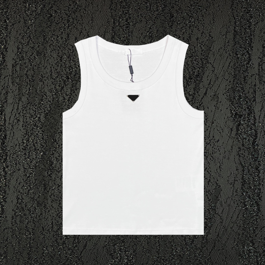 Designer vest for men top Tanks sports leisure sleeveless tees High quality material 400g weight pure cotton for summer Fitness essential in Euro-image-866625692