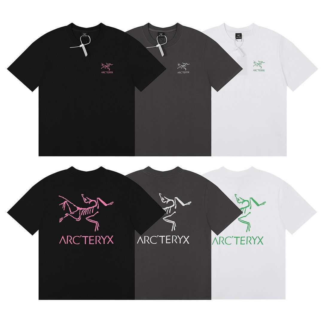 

Designer Fashion Clothing ARC TERYXES Tees Tshirt Approved quality new high street fashion brand skeleton Archaeopteryx male female loose casual versatile round n, Archaeopteryx h01 white