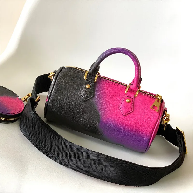 

7A Top Quality designers Bags Handbag Papillon BB M59860 Shoulder Messenger Bag Fashion Classic Womens Canvas Genuine Leather Handbags Luxury Casual Boston Purses, Pink