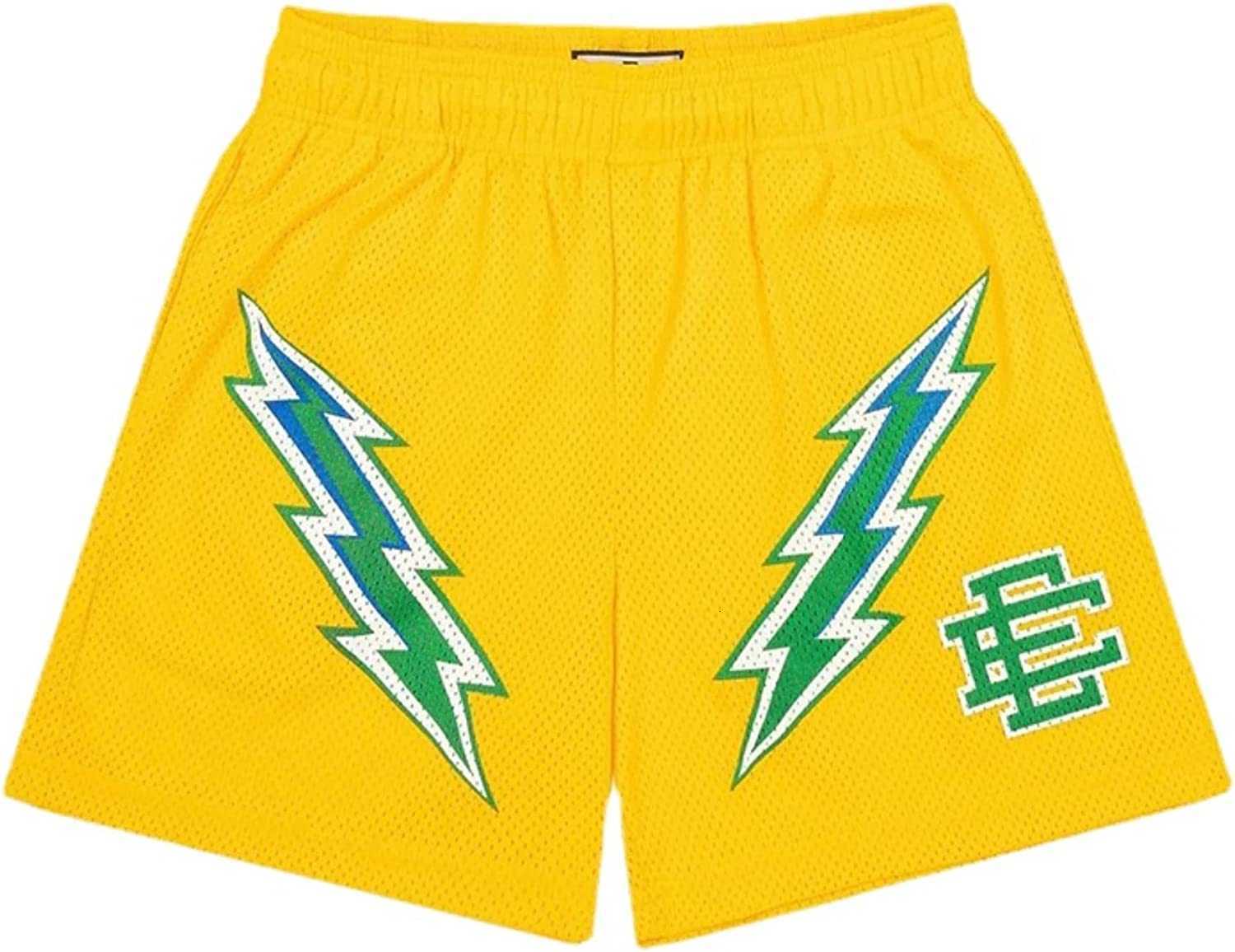 Lightning Brand Summer Sports Ervkgm Men's Mens Shorts Breathable Mesh Pants Fitness Running Beach for Men Women-image-866534772
