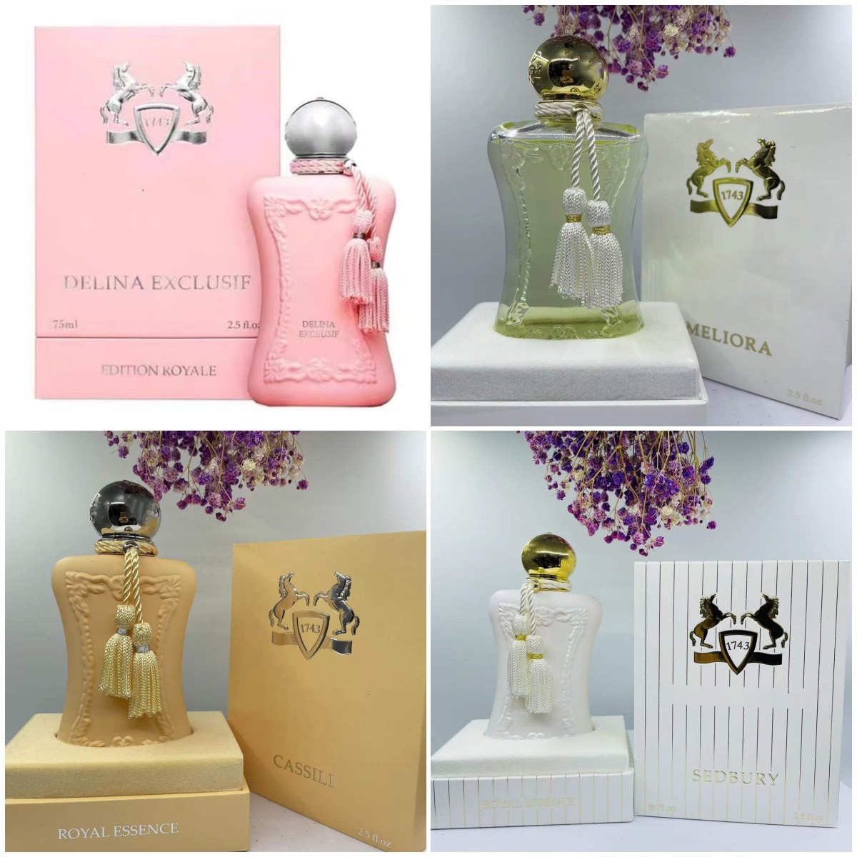 

Luxury Brand Hot sales Woman Perfume 75ml Cassili Delina Sedbury Meliora Parfums de Marly Long Lasting Time Good Quality High Fragrance fast ship