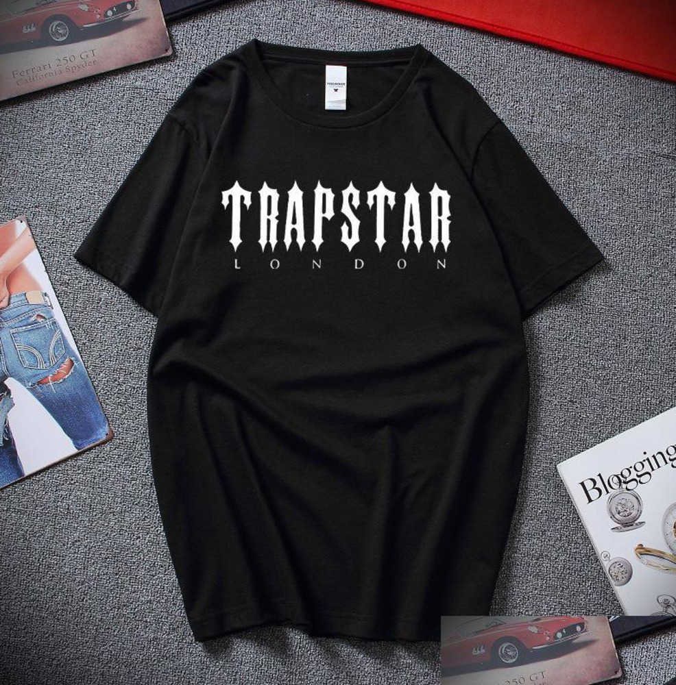 

Men'S T-Shirts 2023 Mens Trapstar T Shirt Designer Men Women Hip Hop Top Print Tshirt Summer Fashion Black Sportswear Brand Breathable design 85ess, White