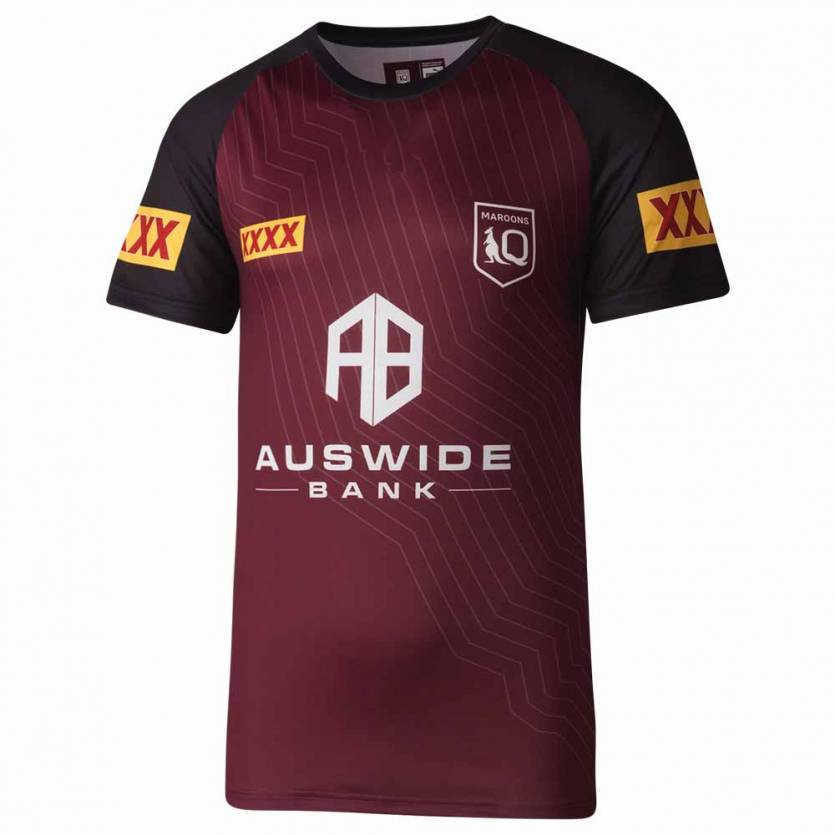 

2023 New Fashion T-shirt Rugby Clothingmen's T-shirts Qld Maroons Men's Training Jersey Queensland State of Origin Shorts Size S---5xl, Name and number