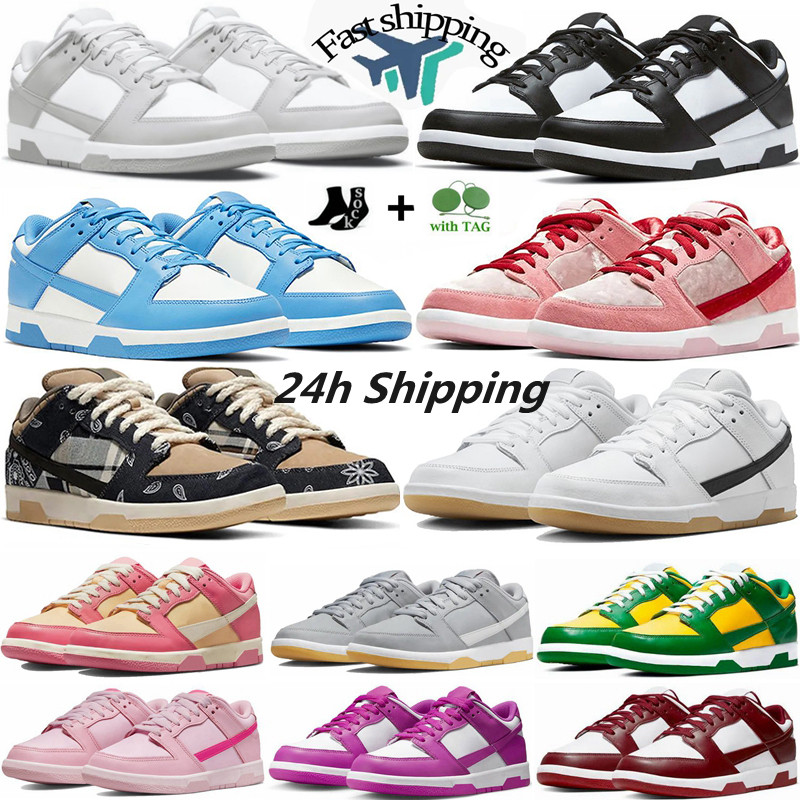 

Designer Dunkes Low Retro Casual Shoes Mens Womens Shoe SB White Black Panda Grey Fog pink paisley OG Sneakers Dunke Triple Pink UNC Chunky Dunky Men Platform Trainers, # 32