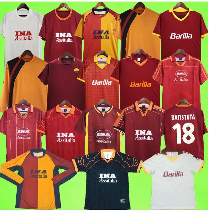 

Retro Soccer Jerseys TOTTI club GIANNINI LOSI SAMUEL CONTI ANCELOTTI MONTELLA CAFU DE ROSSI ALDAIR BATISTUTA football Shirt 89 90 91 92 94 95 96 97 98 99 00 01 02 05 06 17 18, Black