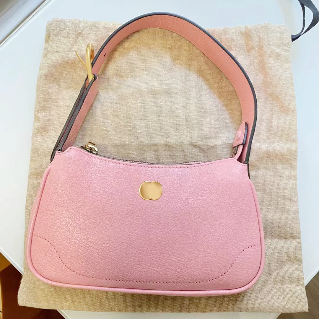 

aphrodite Double G Crossbody Bags half moon Luxury designer tote Shoulder Underarm bag hobo womens Genuine Leather marmont handbag mens fashion zipper clutch bags, Pink