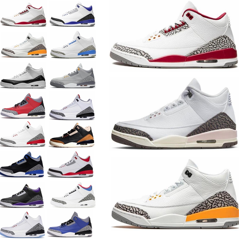 

Top Jumpman 3 Men 3s Women Basketball Shoes Gold Shady Muslin Oreo White Cement Black Cat Cardinal Red Racer True Blue Varsity Royal Neapolitan Sneakers Trainers, 20