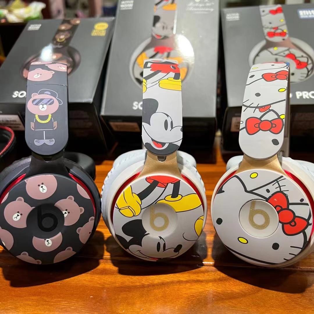 

high qulity beats headphones beats SOLO PRO wireless bluetooth headphones subwoofer headphone with retail box support popup 9 colour, Mix colors