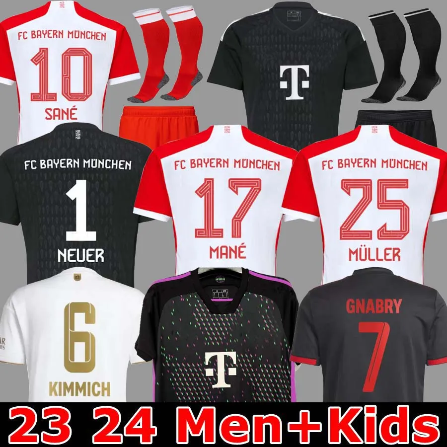 

BAYERN MUNICH soccer jerseys 22 23 GRAVENBERCH SANE DE LIGT MULLER DAVIES KIMMICH football TOP shirts Men Kids kit COMAN 2022 2023 uniform fans player, Image