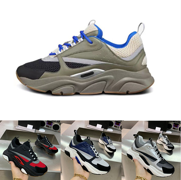 

B22 Designer Shoes Reflective Sneakers Men Women Trainers Calfskin Patchwork Sneaker oblique Technical Shoe Platform Vintage Shoess