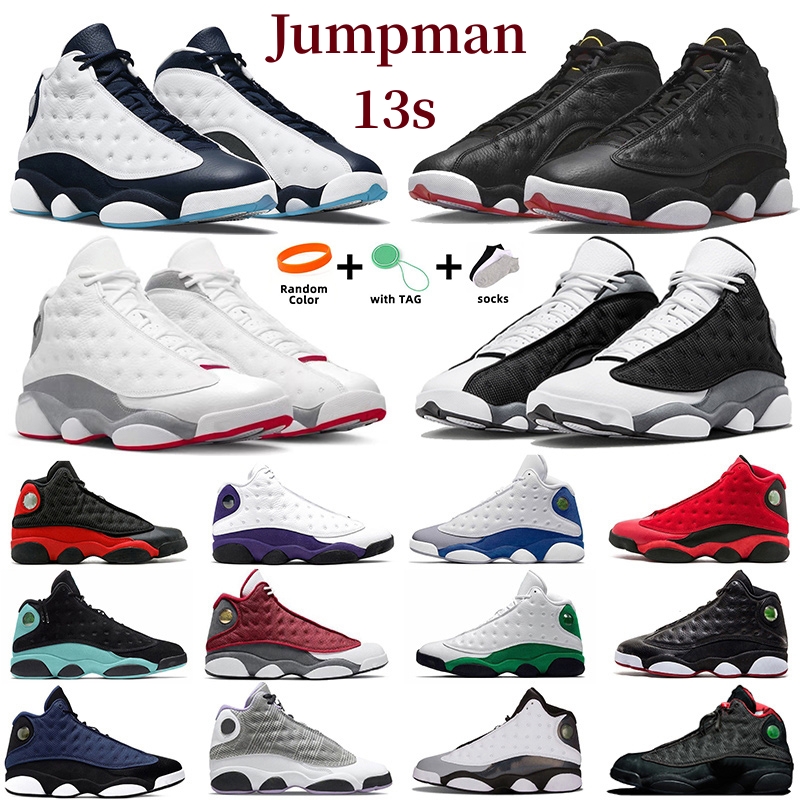 

Jumpman 13 13s Mens Basketball Shoes Playoffs B.I.G. Biggie French Brave University Blue Black Flint Cat Obsidian Court Purple Flint Chicago Wolf Grey Sports Sneakers, Color#29