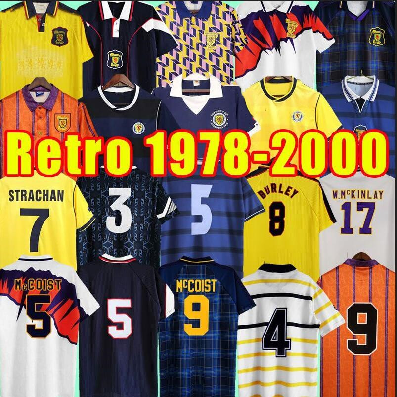 

Scotland Retro Soccer Jerseys World Cup blue kits classic Vintage SCOTLAND Retro Football Shirt tops HENDRY LAMBERT equipment Home 88 89 91 93 94 96 98 00 1978 1986 1988