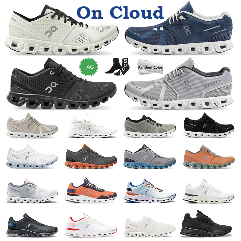 

2023 on cloud Casual shoes Designer mens running shoe On clouds Sneakers Federer workout and cross trainning shoe ash black alloy grey Blue men women Sports trainers, 40