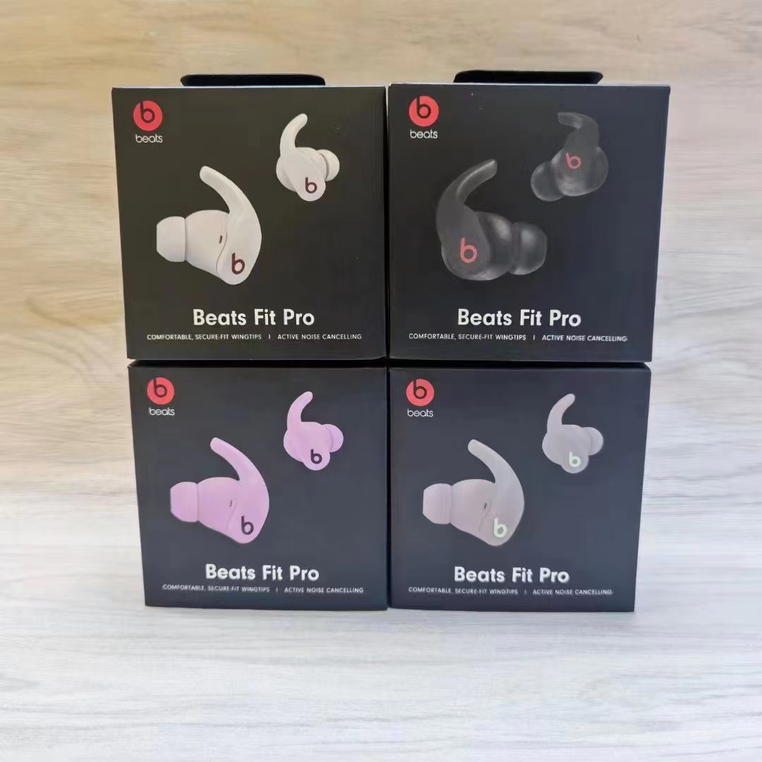 

OEM high qulity beats Fit Pro brand Bluetooth Wireless Earphones have Packed HiFi Headsets for Android and iOS Stereo Gaming Sport Headphone with logo, Light brown