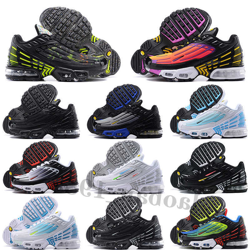 

Designer Hiking Kids Shoes Tn 3 Plus Tuned III TN3 Trainers baby Children Noir Triple Black Wolf Grey Blanche White Blue Nebula Boys girls Sneakers Si, Top quality