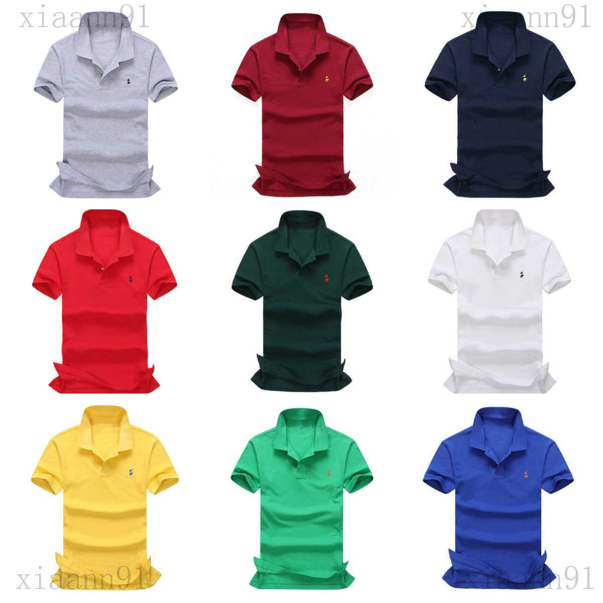 

Designer Fashion Luxury Paul short sleeved t shirt mens and women pure cotton Small Pony Logo polo shirt summer business casual lapel simple classic trend Tshirt
