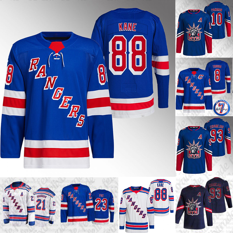 

88# Patrick Kane jersey K'Andre Miller New York 2023 Reverse Retro jerseys Igor Shesterkin Ryan Lindgren Chris Kreider Mika Zibanejad Adam Fox Rangers Jacob Trouba, Patch navy youth s-xl