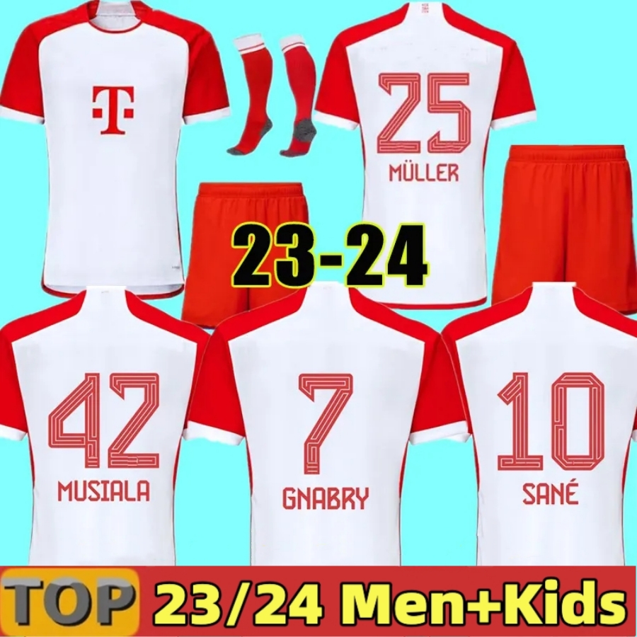 

Trikot BaYErn MUnICh 23 24 Soccer Jerseys 2023 Maillot de Foot FC MuNcHEn Football Shirt Home Kids Kit Player Version DE LIGT MUSIALA MANE SANE MULLER DAVIES KIMMICH, 23 24 away aldult