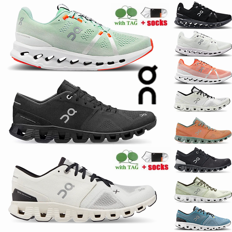 

On Cloud X X3 Running Shoes Clouds X 3 Black White Olive Runner Sneakers Cloudsurfer Cushioned Pink Green Men Women Run Trainers oncloud onclouds Big Size 36-47