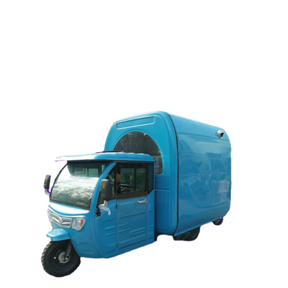 3 roues Tricycle électrique voiture Ape Piaggio moto camion de nourriture cuisine Mobile restauration remorque crème glacée Hot Dog chariot de no