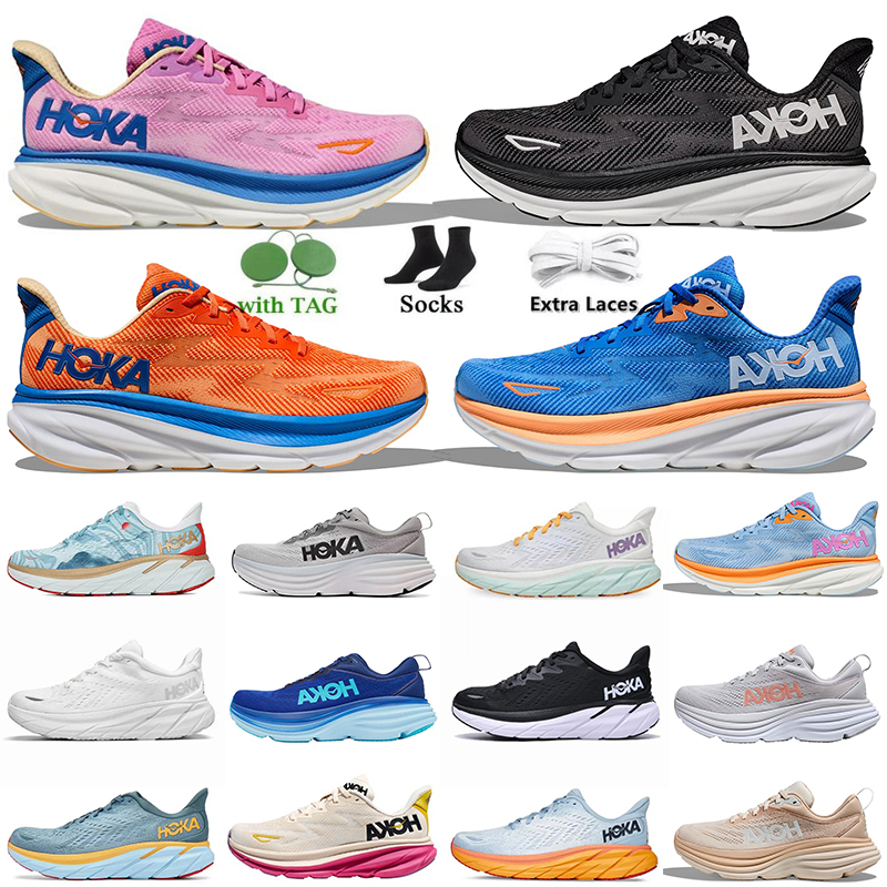 

HOKA ONE One Bondi 8 Running shoes Women Men Clifton 8 9 Triple White Athletic Shoe Shock Absorbing Road Fashion Sneakers highway climbing plate-forme Size 36-45, C5 clifton 8 (11) fiesta blazing orange