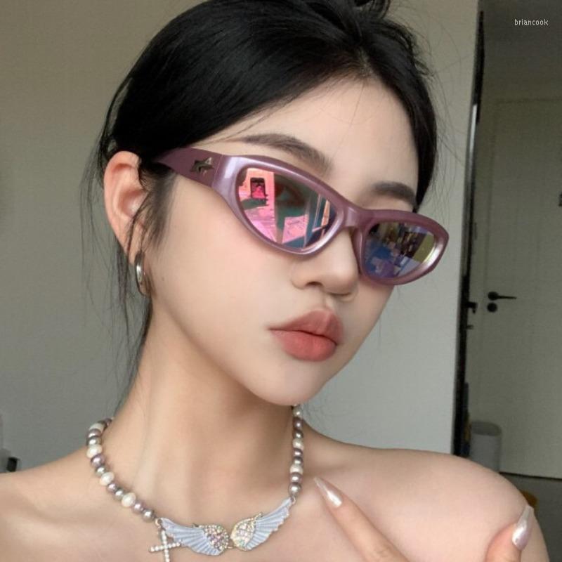 

Sunglasses High Quality Vintage 2023 Small Glasses For Women/Men Brand Designer Y2K Eyewear Women Retro Shades Star