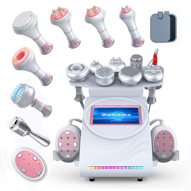 Cavitation sous vide ultrasonique 80K amincissant la machine 9 en 1 machine de cavitation de perte de poids corporel lipo laser 80K