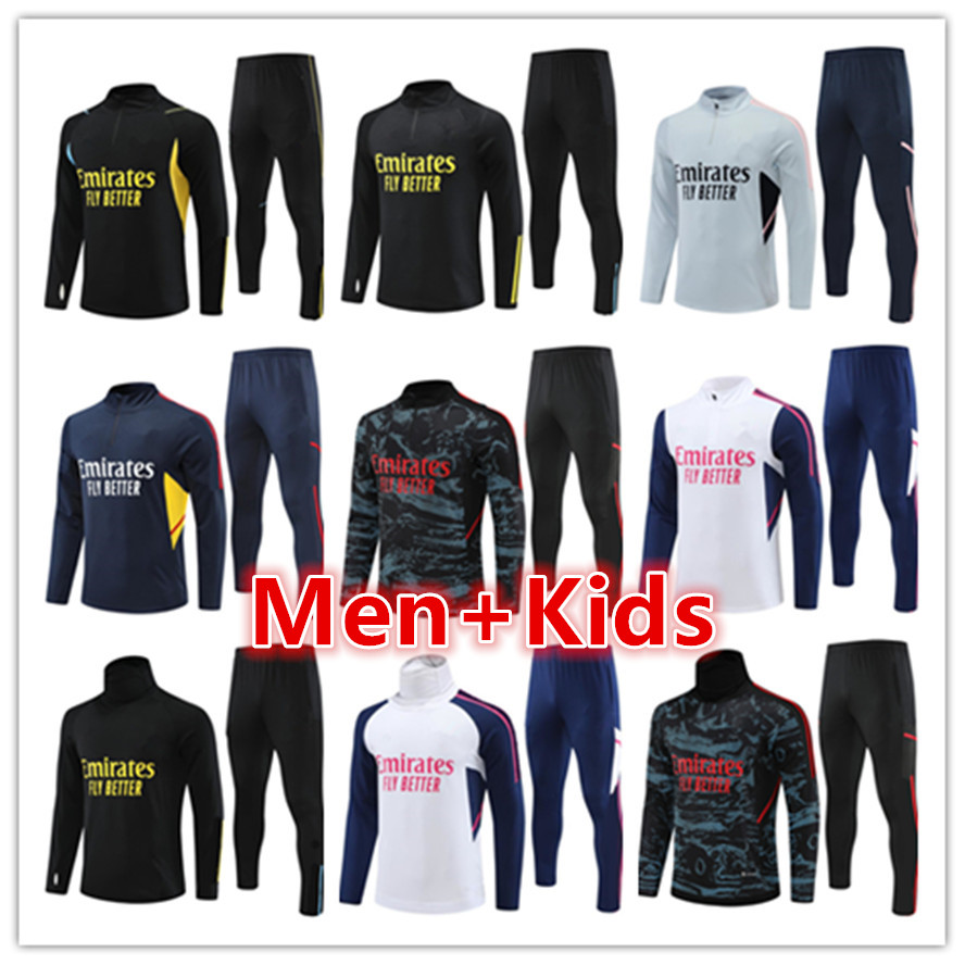 

22 23 24 PEPE SAKA Mens Tracksuits soccer training suit kit 2023 2024 ODEGAARD men and kids football tracksuit jacket jogging kits survetement foot chandal tuta