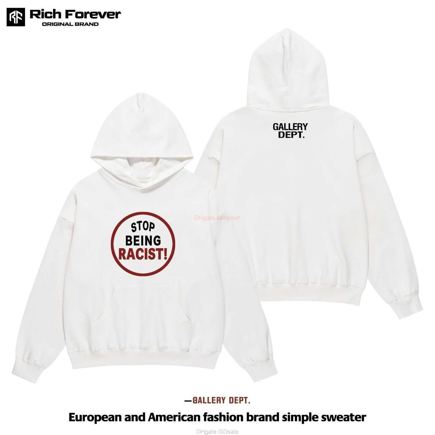 

Designer Clothing Galleries Hoodie Mens Sweatshirts American Fashion Brand Galleryes Depts Classic Letter Printing Hoodie Autumn Winter Mens Womens Loose Pullov, Shipping fee