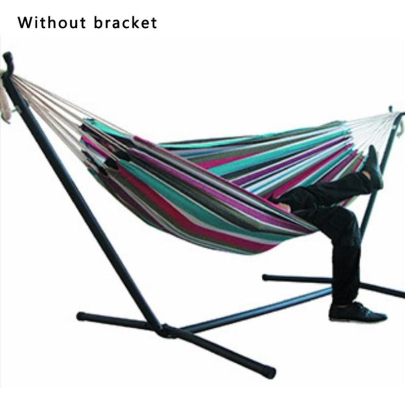 

Summer Single Double Hammocks Without Bracket Thicken Widened Outdoor Garden Camping Travel Canvas Hanging Chair Swings Bed Camp F265M
