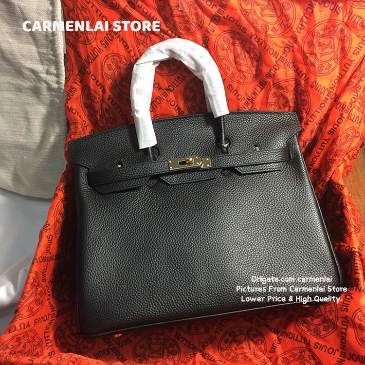 

5A Fashion Bag 40CM 35CM Tote Bag Women Handbags Purses With Stamped Lock Cowhide Super Soft Real Genuine Leather Female Shoulder Crossbody Bags, Red