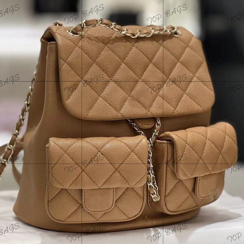 

23P Women fashion backpack designer bag shoulder bag 2 size fashion backpack vintage backpack with 3 logos crossbody bag genuine leather diamond lattice bag, Pink