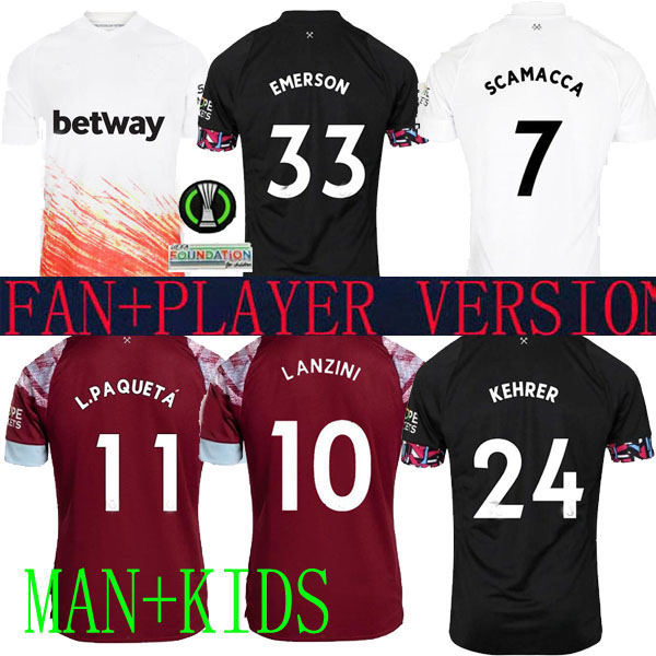 

22 23 BOWEN RICE SCAMACCA ings Soccer Jersey Iron Maiden L.PaquetA KEHRER BENRAHMA LANZINI ANTONIO FORNALS EMERSON 2022 2023 football Shirt Mens Kids AGUERD wEsT HaMs, Third away