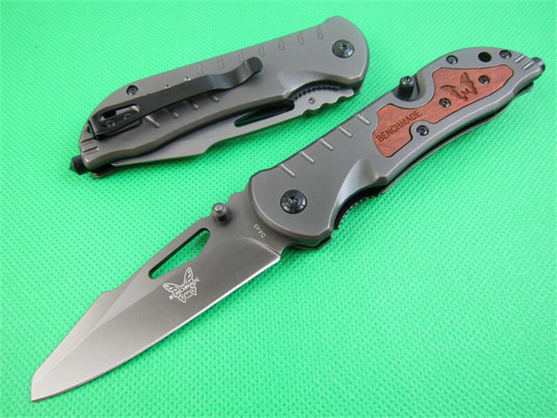 

Wholesale Benchmade DA31/DA49 Fast open Outdoor Survival Folding Knife Drop Back Aluminum Handle Tactical Knives Camping hiking BM INFIDEL rescue knifes
