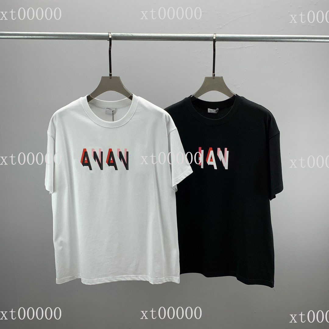 

22SS Designer Letter Printed T Shirts Tee Sweatshirt Fashion High Street Short Sleeves Summer Casual T-Shirt Breathable Men Women Crew Neck Tees Dresses for Wo 23-230, White