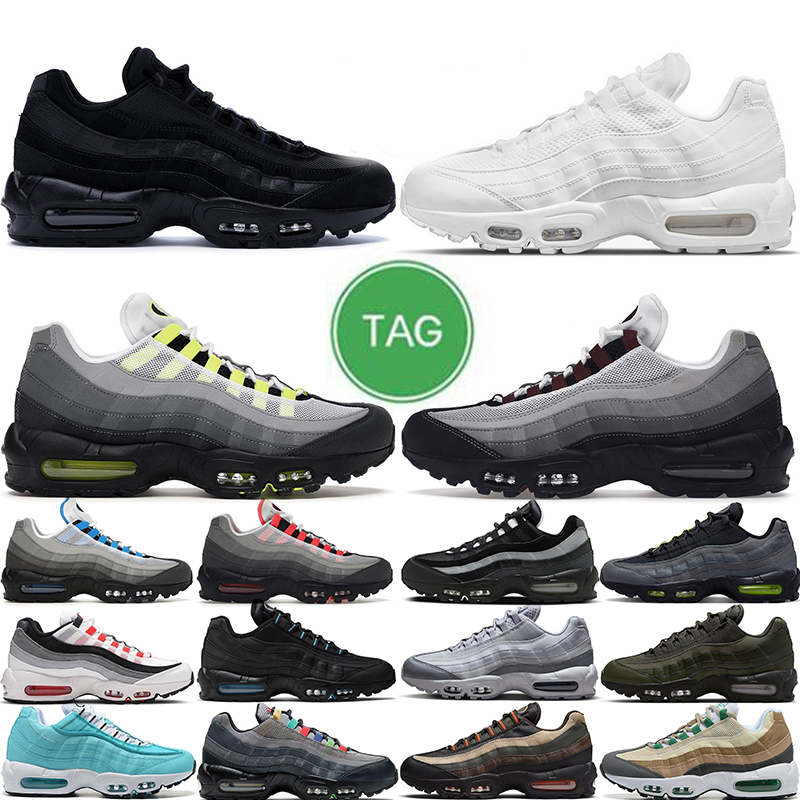 

designer 95 95s running shoes neon triple black white dark beetroot crystal blue solar red taxi greedy smoke grey mens womens sports trainers sneakers, #6 solar red