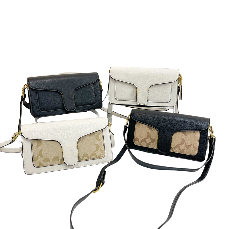 

Designer Vintage Small Black Belt Shoulder Bag Women Luxury White Crossbody Messenger Tote Bags Classic Purse, Colour 2