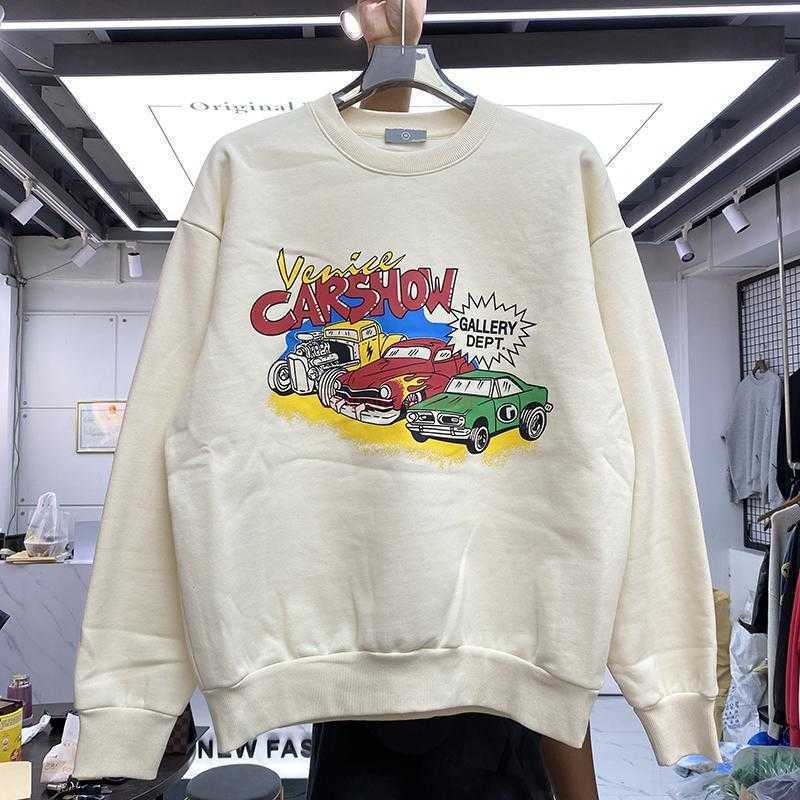 

Designer Clothing Galleries Hoodie Men's Sweatshirts High Street Galleryes Depts Classic Car Men's Women's Loose Pullover Round Neck Hip Hop Plush Sweater Fashion, Shipping fee