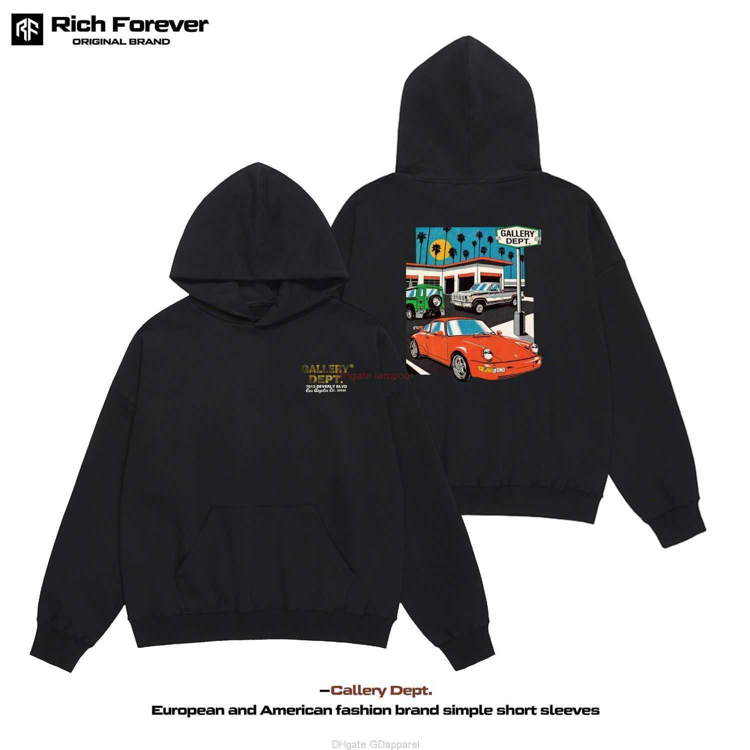 

Designer Clothing Galleries Hoodie Mens Sweatshirts American Fashion Brand Galleryes Depts High Street Trend Hooded Sweater Color Printing Loose Mens Womens Coat, Shipping fee