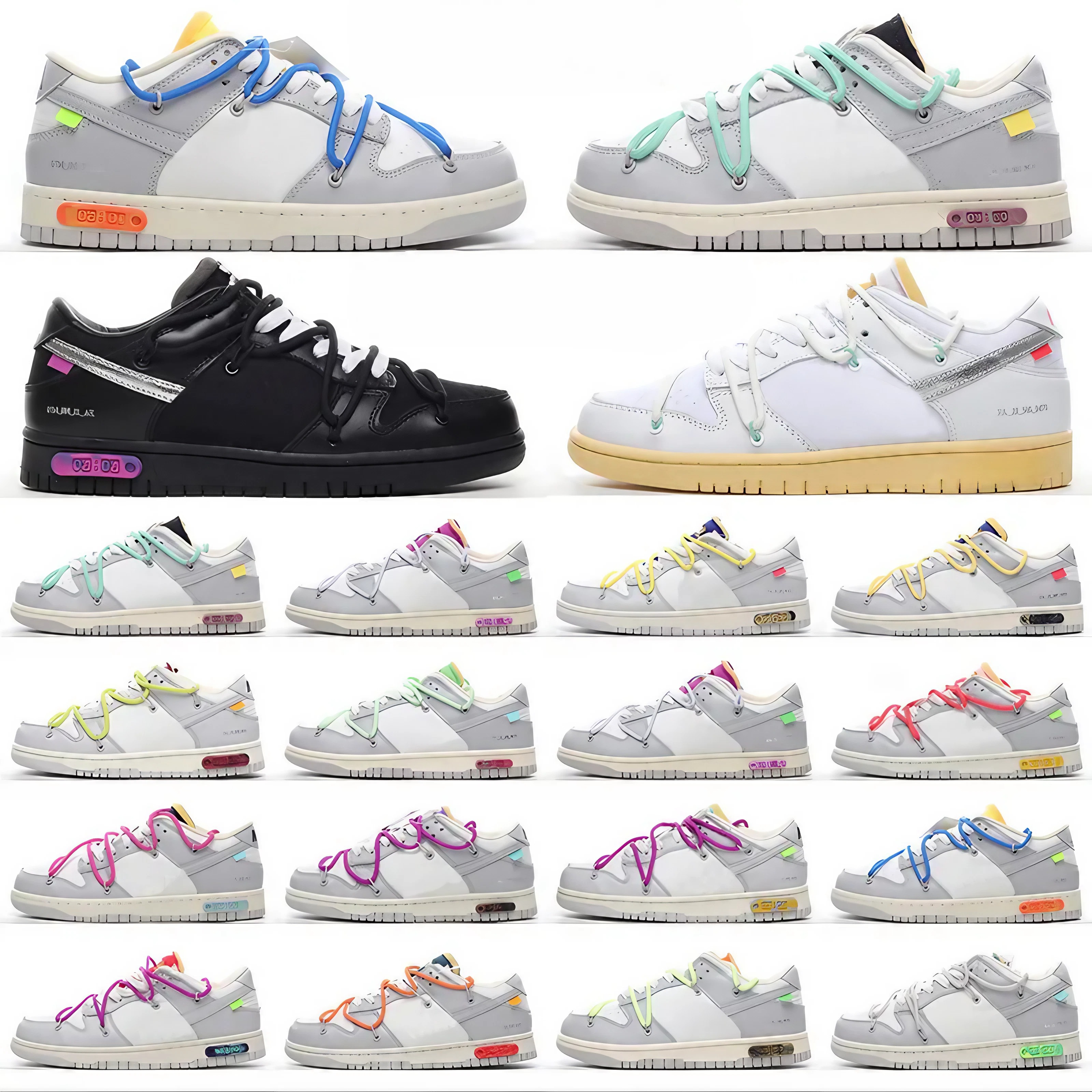 

Designer Sb OW Men Women Running Shoes NO.1-50 Lot The Offs White sports Dunks Low Skate University Blue Fragment Skate Platform Shoe Trainers Outdoor Sneakers Trendys
