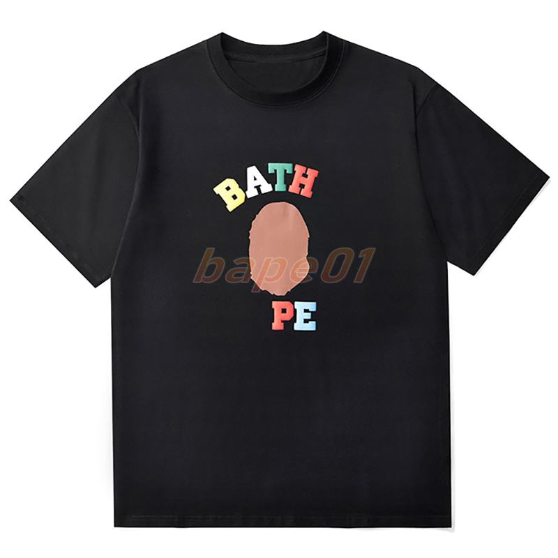

Fashion Mens Animal Print T Shirt Summer Womens Clothing Cotton Short Sleeve T Shirt High Quality Couples Tees, Black-1