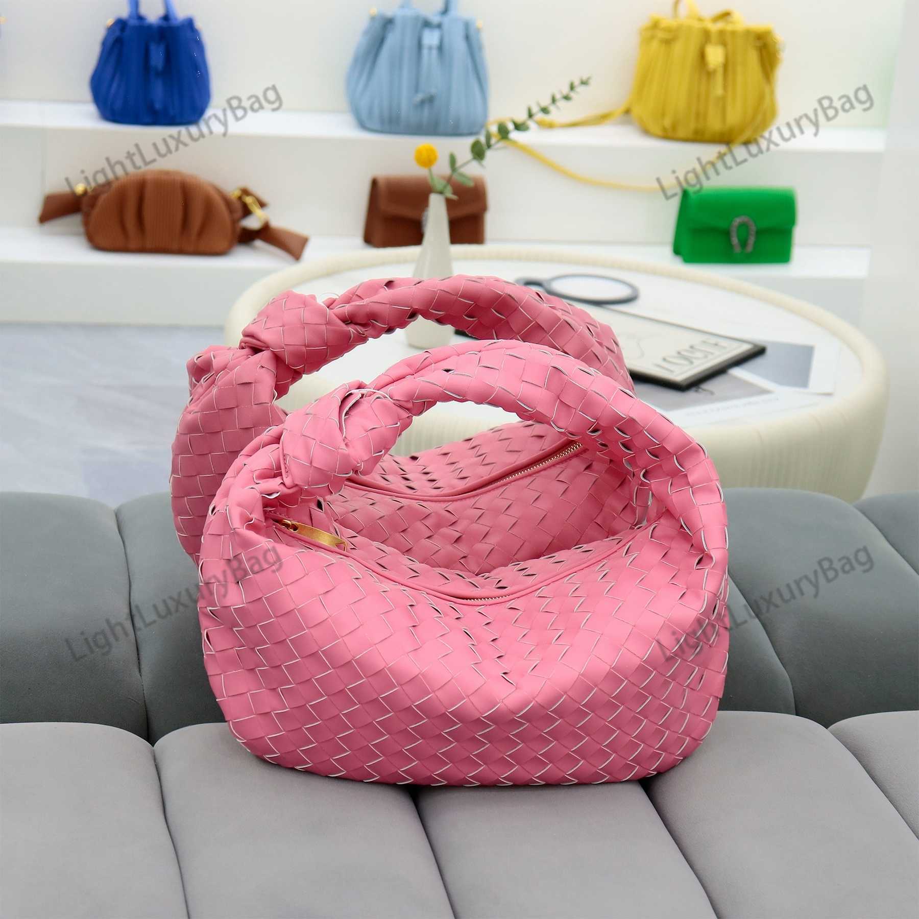 

Designers Jodie Bag Woven Mini Tote Size 36cm Net Premium Leather Tie Croissant Personalized One Shoulder Portable Handba 230626, 13