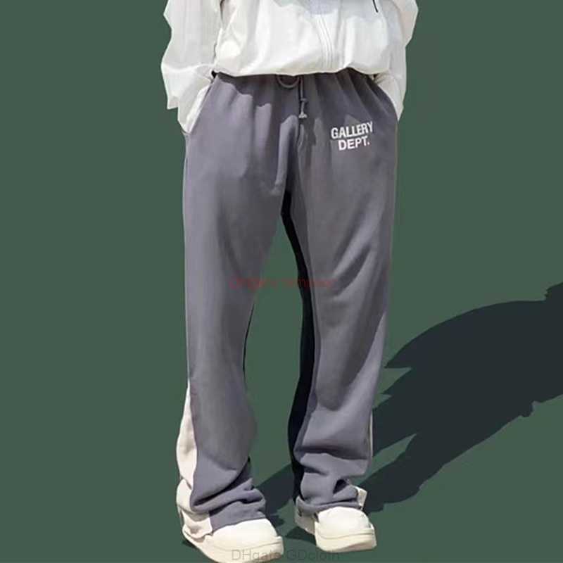 

Designer Clothing Galleries Pant Galleryes Depts Deconstructs Hand-painted Speckled Mosaic Drawstring Vibe High Street Guard Pants Men's Summer Pants, Gray