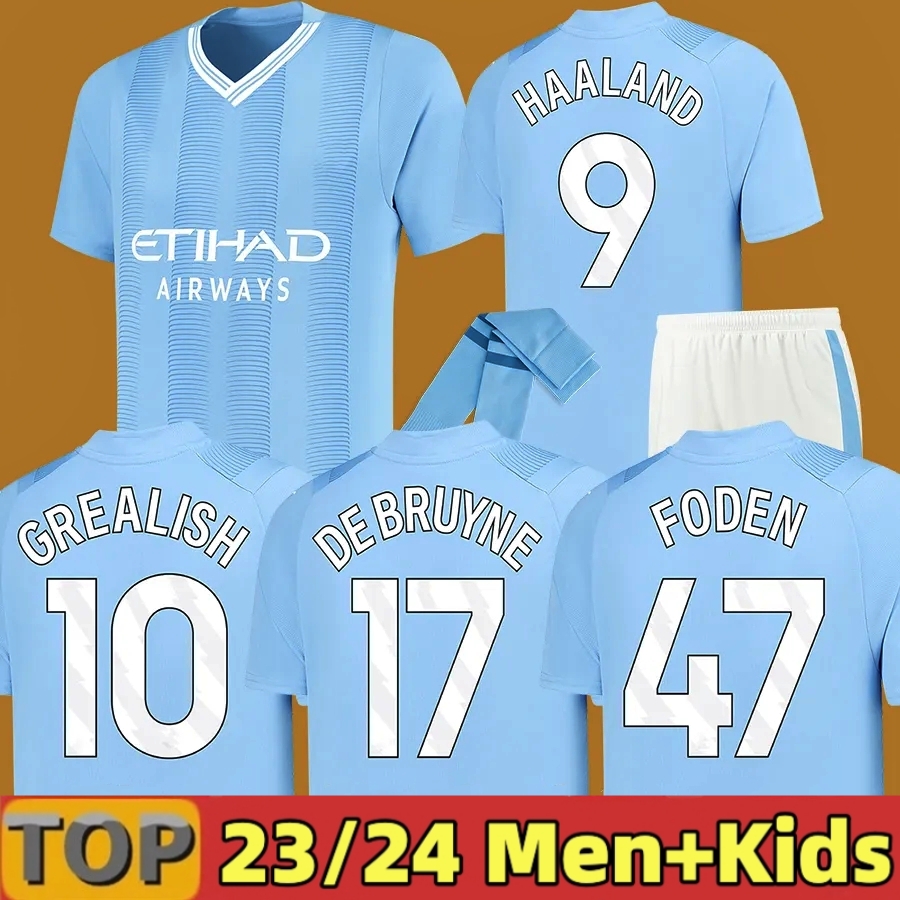

MaNS CiTIeS 23/24 ManCHestERs Soccer Jerseys Kid Kit HAALAND DE BRUYNE FODEN 2023 2024 Maillot de 93 20 New Year Special Football Shirt Home Away 3rd 22/23 GREALISH FODEN, 22 23 special kids