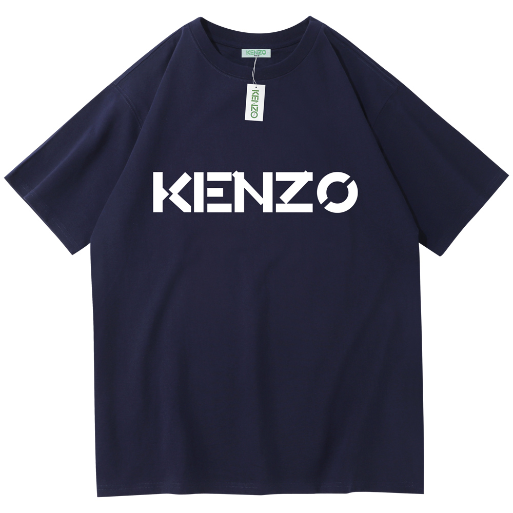 

Designer T-shirt Summer Short Sleeve Men's and Women's Lover Luxury Kenzo T-shirt Fashion High Quality Cotton Top Underlay, Army green