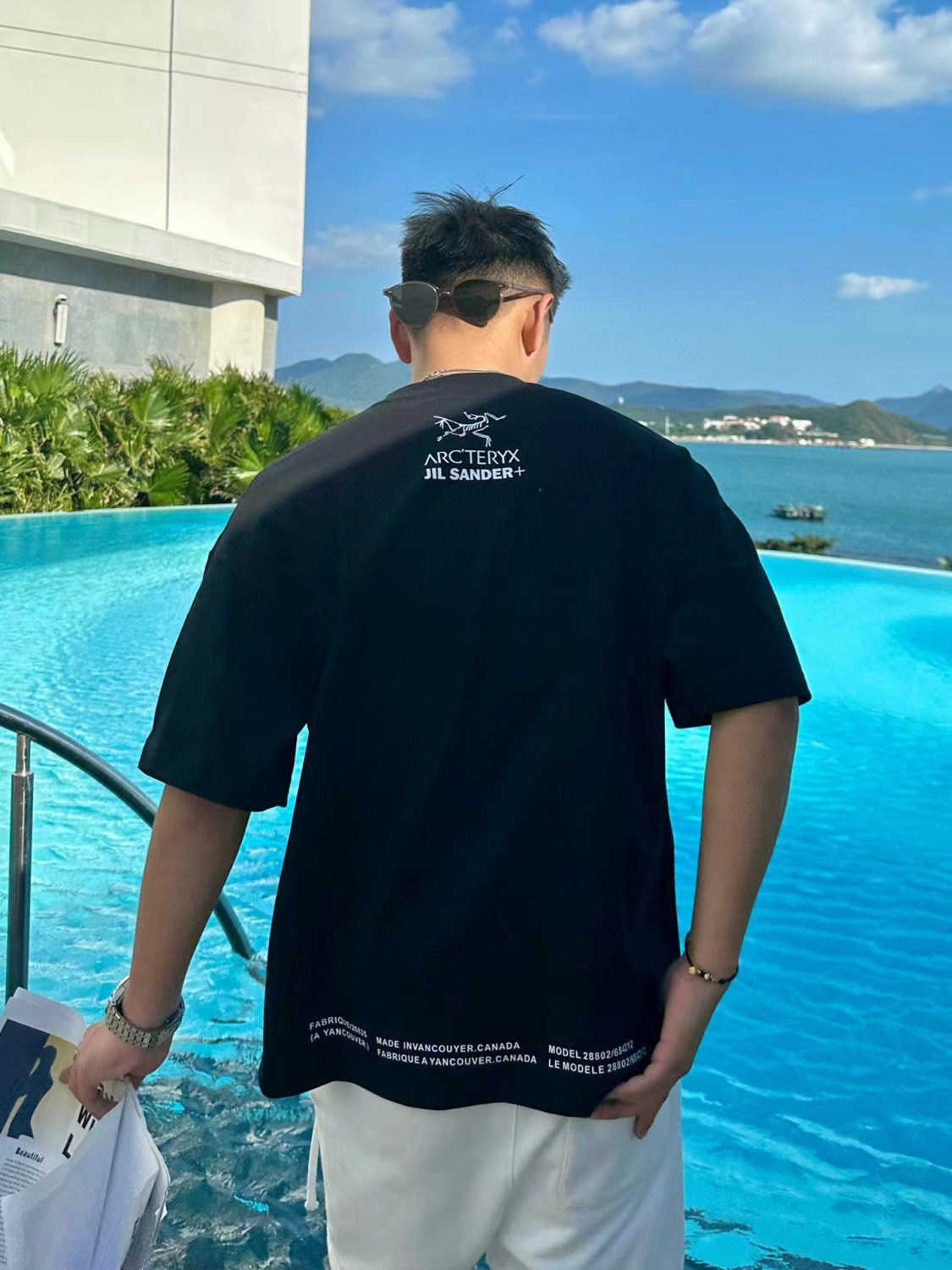 

Designer Fashion Clothing ARC TERYXES Tees Tshirt High end Poisoned Archaeopteryx Tide Brand Skeleton Letter Printing Short Sleeve T-shirt for Men Women Half Summer, Black