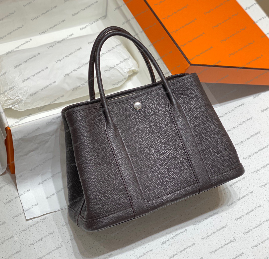 

Designer women garden party bag original genuine calf leather handmade canvas handbag evening shoulderbag Crossbody purse with orange box 10A Top end quality, Customize