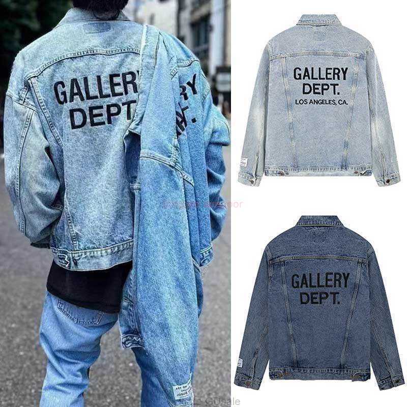 

Designer Clothing Galleries Casual Coats Tidy Galleryes Depts Los Angeles Limited Embroidery Casual Washed Distressed Denim Jacket Luxury Denim Jacket Trend Bran, Shipping fee