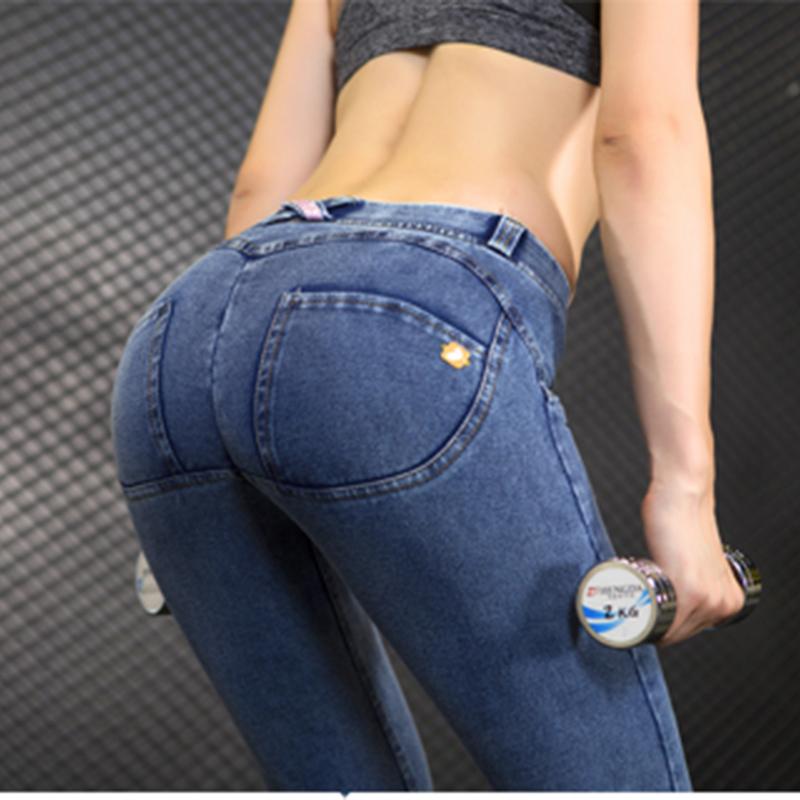 

Jeans Women Butt Lift Push Up Shaping Jeans Ladies High Elastic Skinny Leggings Gym Tights For Female Clothing Fitness Denim Trousers, 2217light grey